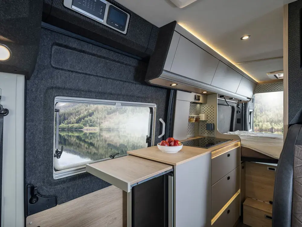 Knaus Boxtime Campervan Side Kitchen Beds