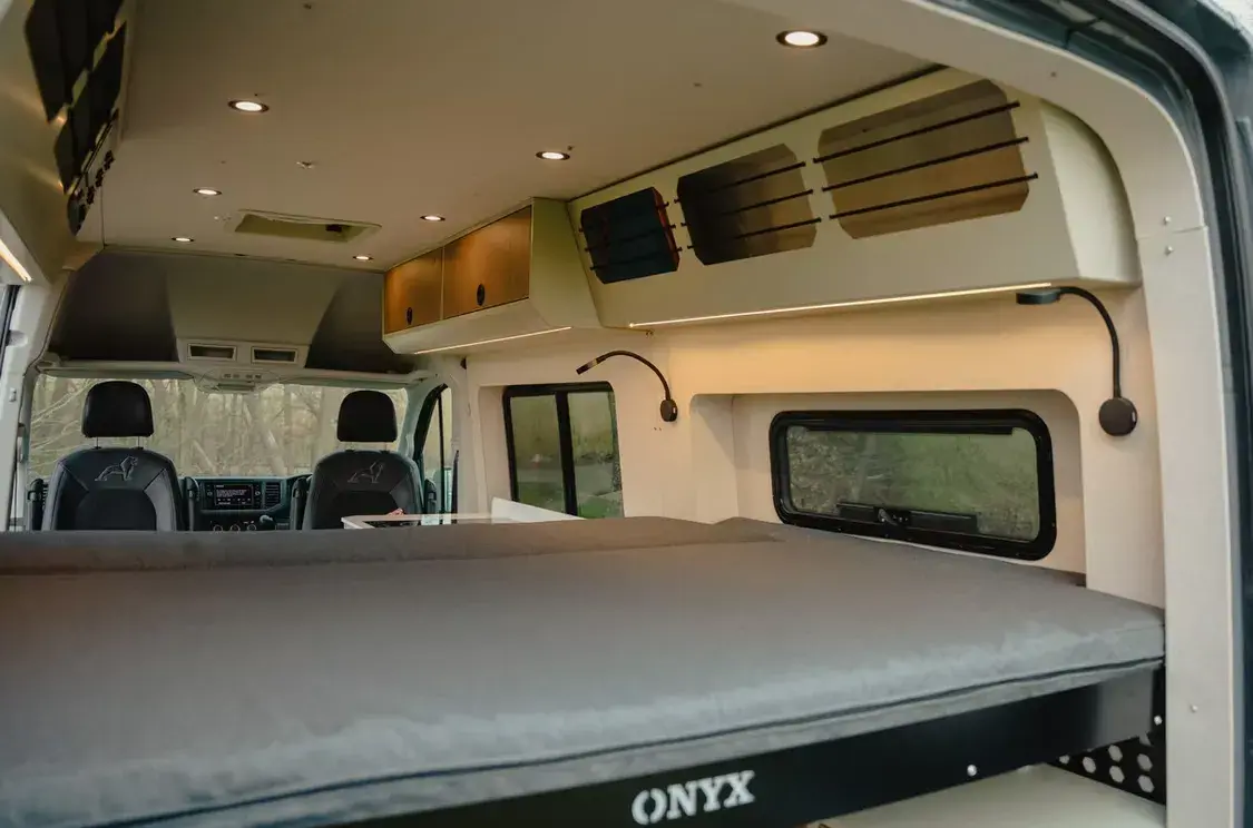 Onyx Vans Ranges Interior.Sleeping