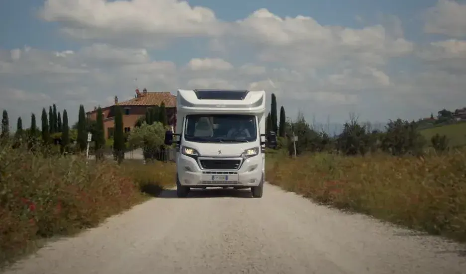 Elnagh Baron 560 Motorhome On The Road