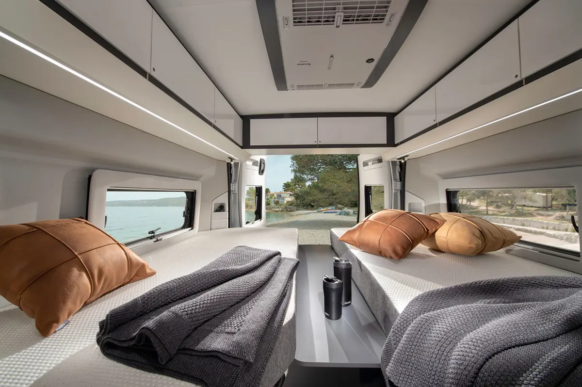 Adria Twin Supreme Campervan Bedroom