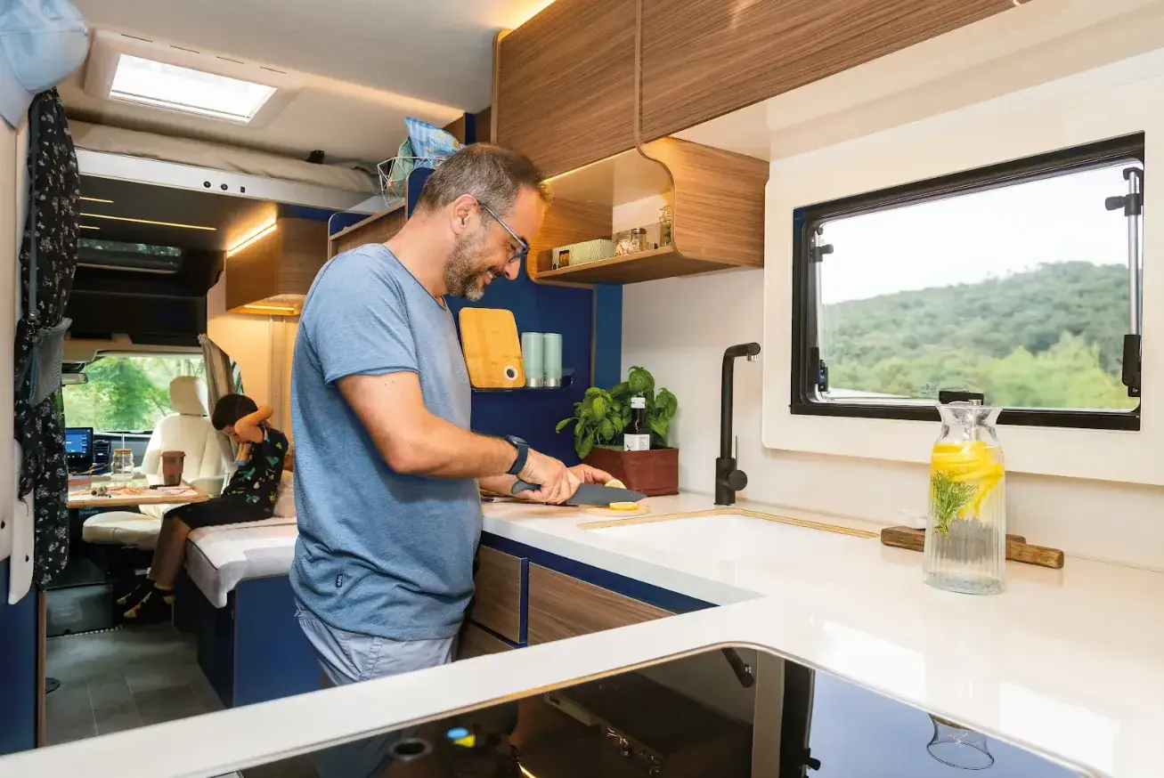 Rimor Sailer Motorhome Kitchen